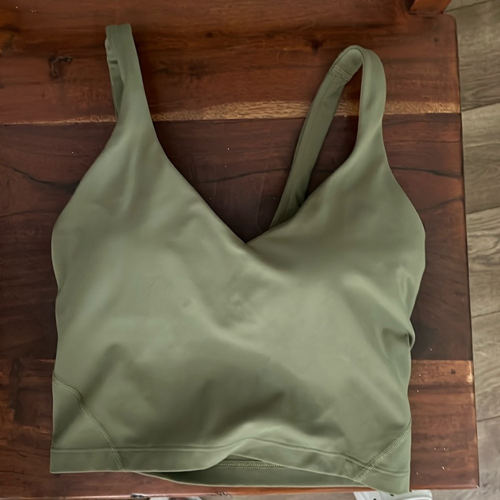 lululemon athletica Olive Green Tank Top